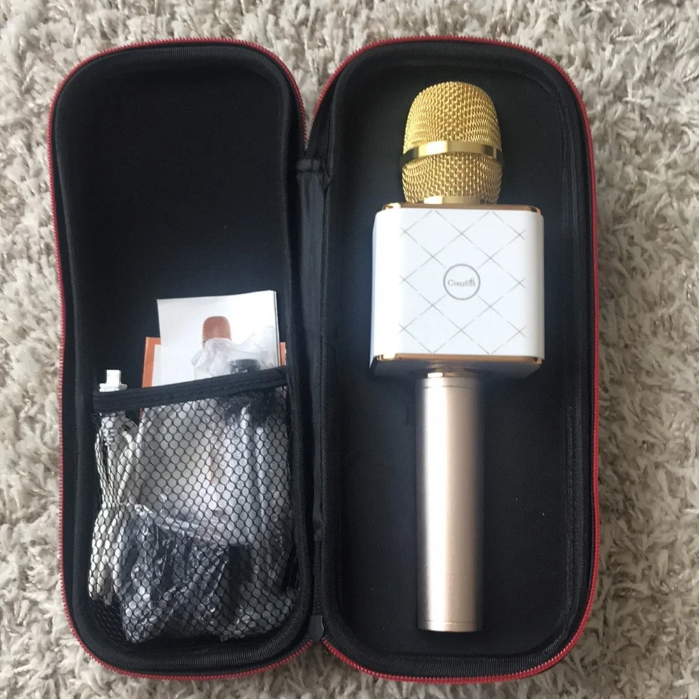 Gold Wireless Karaoke Microphone